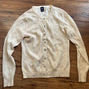 VTG Gap women’s cardigan sweater wool angora blend button rhinestone buttons M